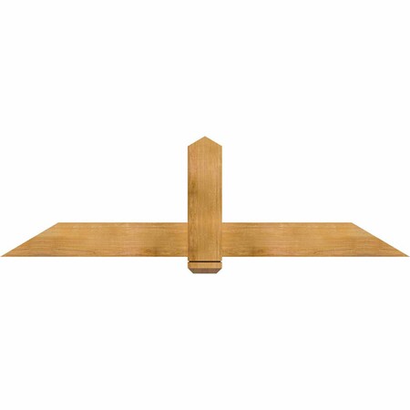 Ekena Millwork Eugene Rough Sawn Timber Gable Bracket, Western Red Cedar, 72"W x 21"H x 2"D x 6"F, 7/12 Pitch GBW072X21X0206EUG00RWR